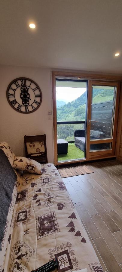 Studio Uissan pour 5 personnes à côté des pistes Huez Extérieur photo